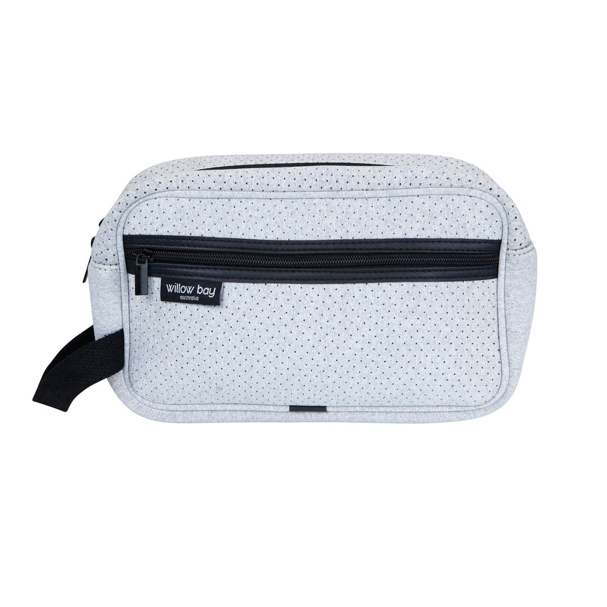 COSMETIC Bag Neoprene - LIGHT MARLE-Toiletry Bag-Willow Bay Australia