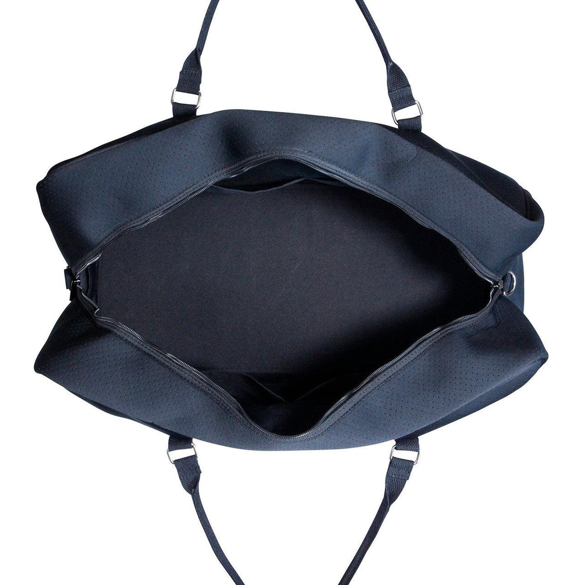 WEEKENDER Neoprene Bag - BLACK-neoprene bag-travel bag-overnight stay-getaway-sports bag-washable travel bag-Willow Bay Australia