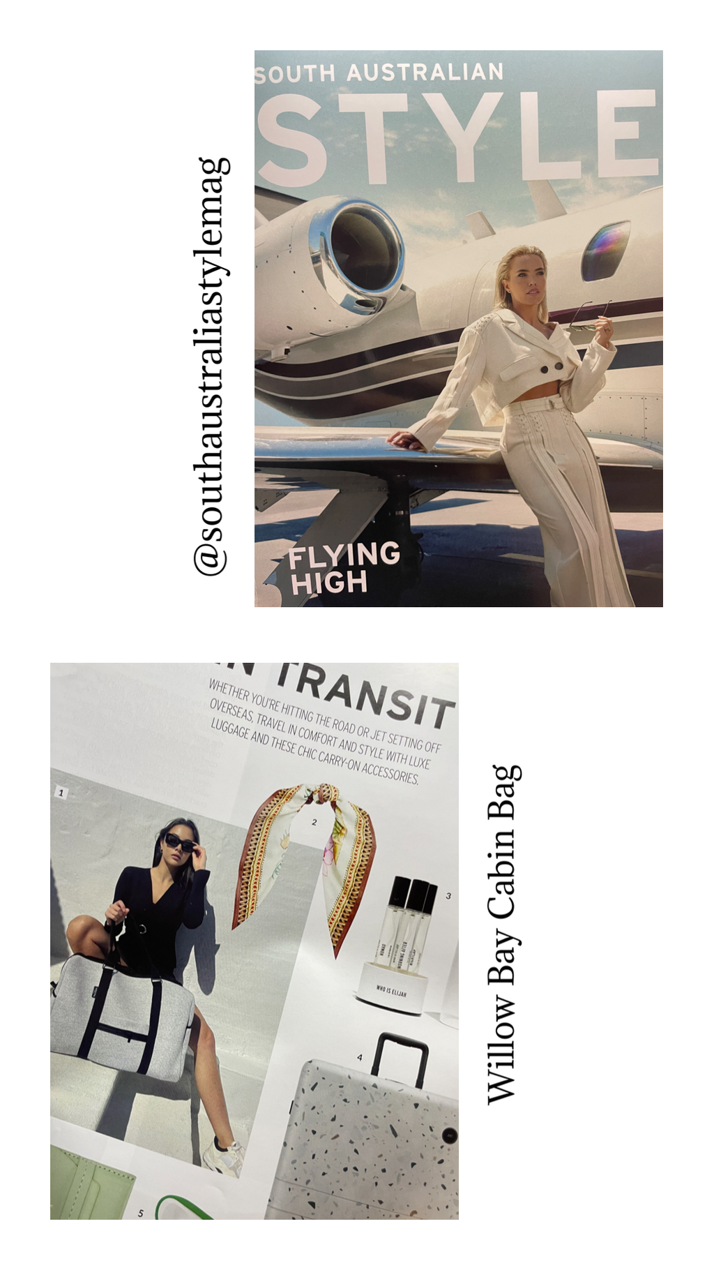 SA STYLE Magazine - IN TRANSIT with WILLOW BAY CABIN BAG