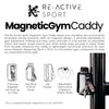 RE-ACTIVE SPORT Magnetic Gym Caddy - JET BLACK