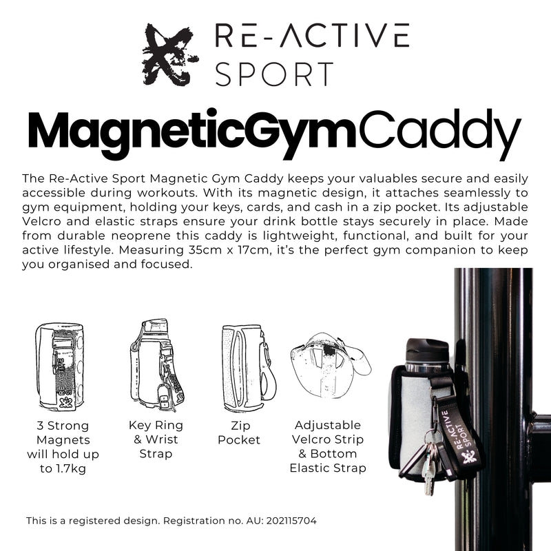 RE-ACTIVE SPORT Magnetic Gym Caddy - ACADEMY BLUE