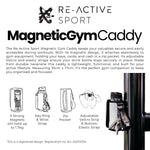 RE-ACTIVE SPORT Magnetic Gym Caddy - ELECTRIC BLUE