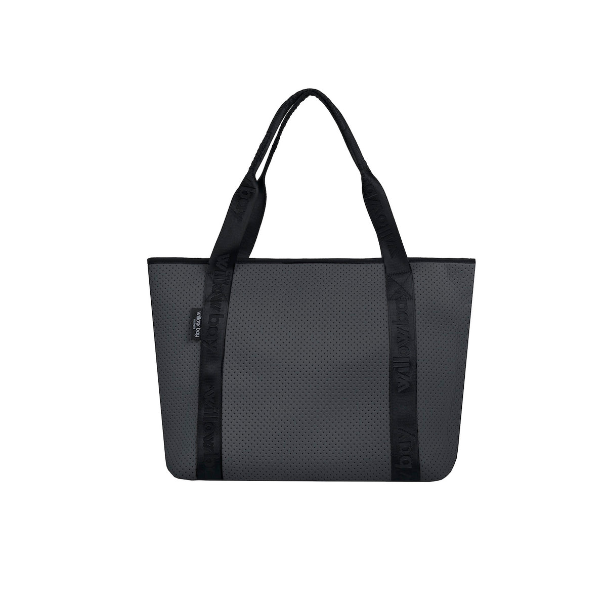 Pre-Order: BOUTIQUE TRAVEL Neoprene Tote Bag With Zip (with luggage/trolley sleeve) - CHARCOAL