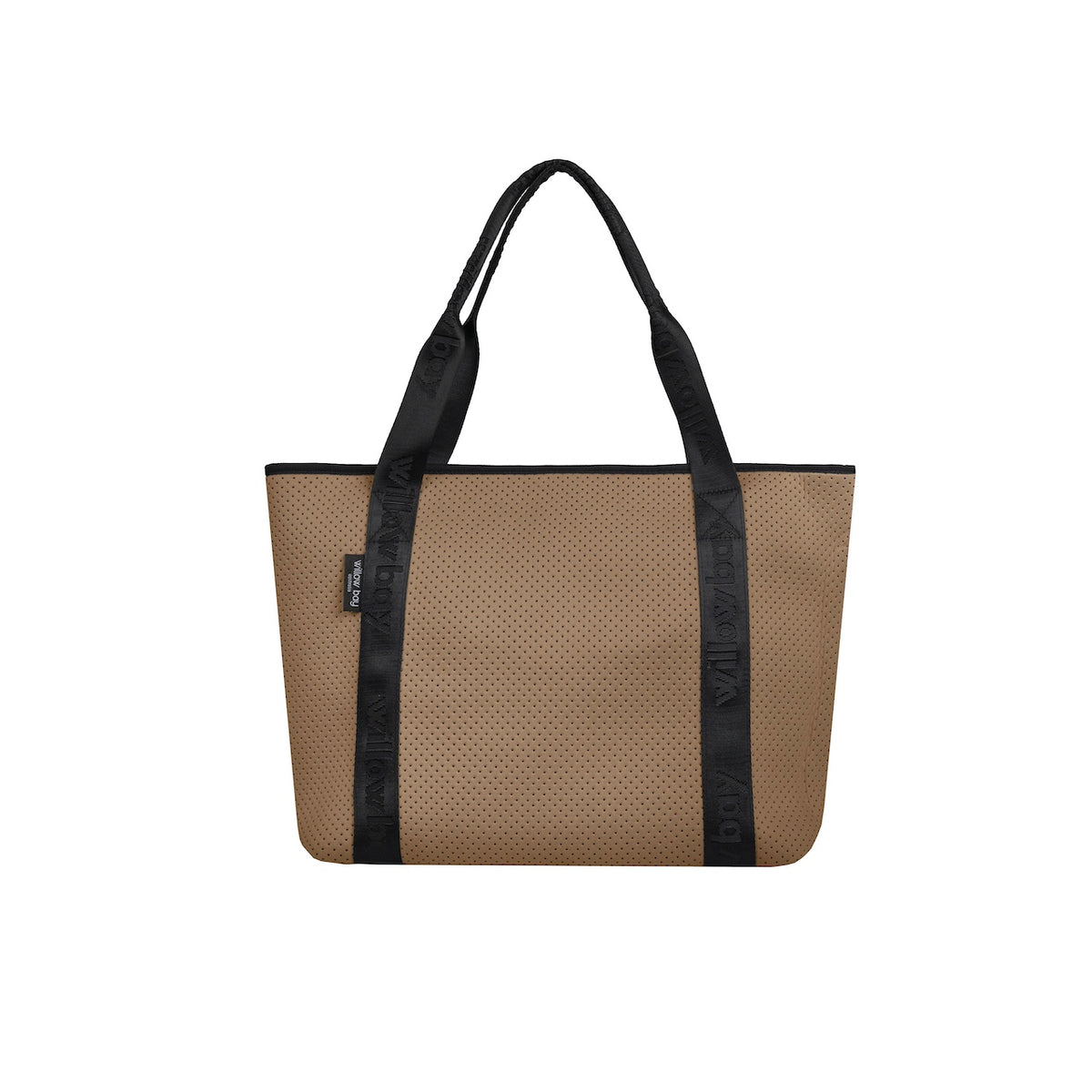 BOUTIQUE TRAVEL Neoprene Tote Bag With Zip (with luggage/trolley sleeve) - DESSERT CLAY