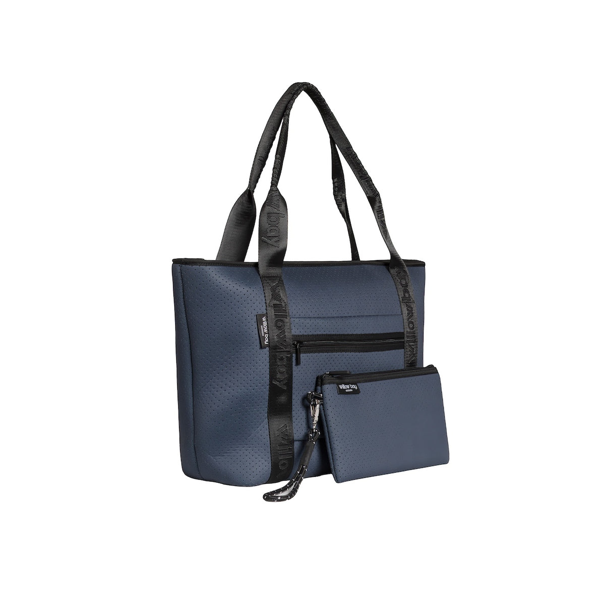 BOUTIQUE TRAVEL Neoprene Tote Bag With Zip (with luggage/trolley sleeve) - MIDNIGHT NAVY