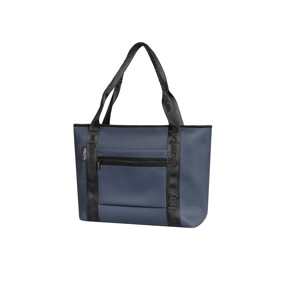 BOUTIQUE TRAVEL Neoprene Tote Bag With Zip (with luggage/trolley sleeve) - MIDNIGHT NAVY
