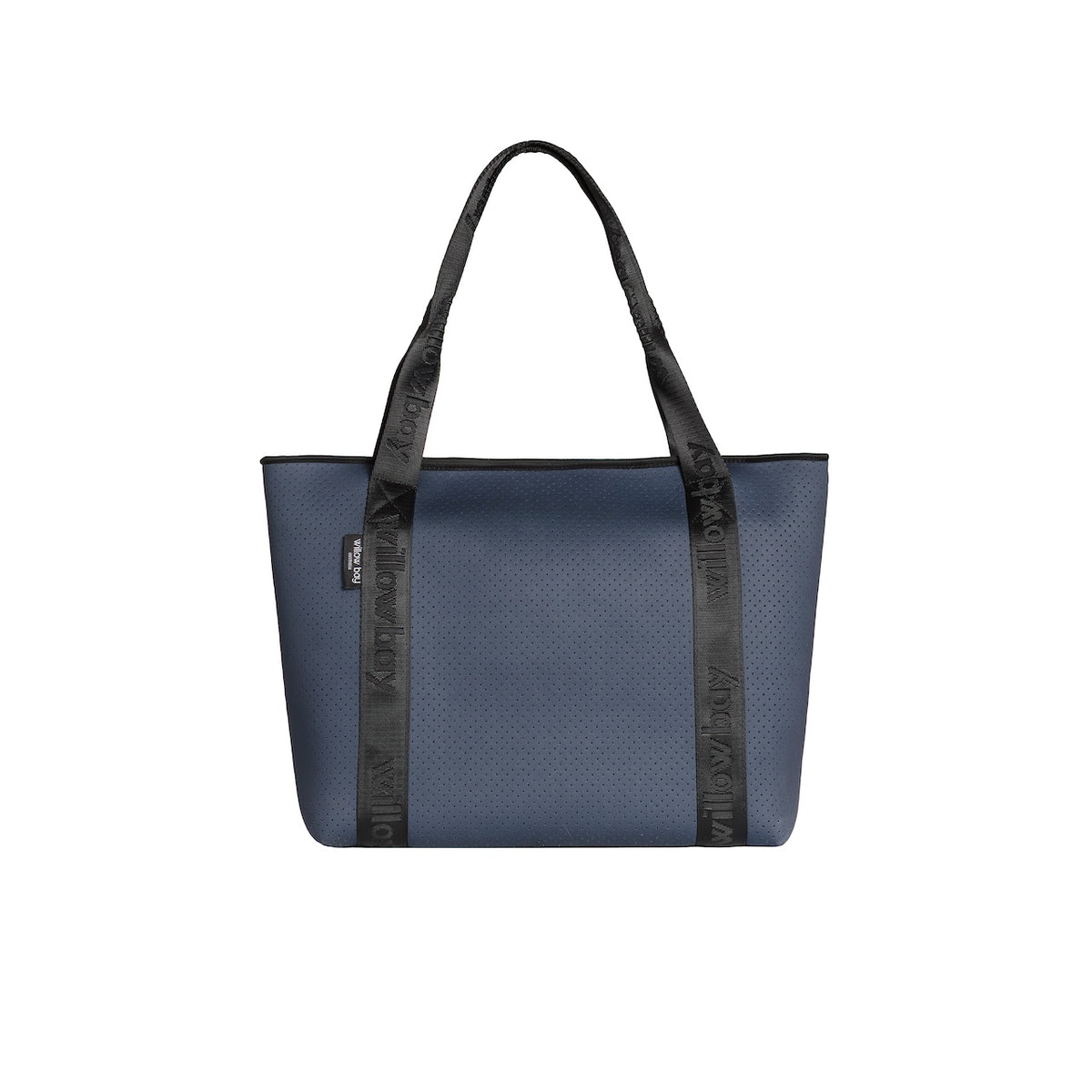 BOUTIQUE TRAVEL Neoprene Tote Bag With Zip (with luggage/trolley sleeve) - MIDNIGHT NAVY