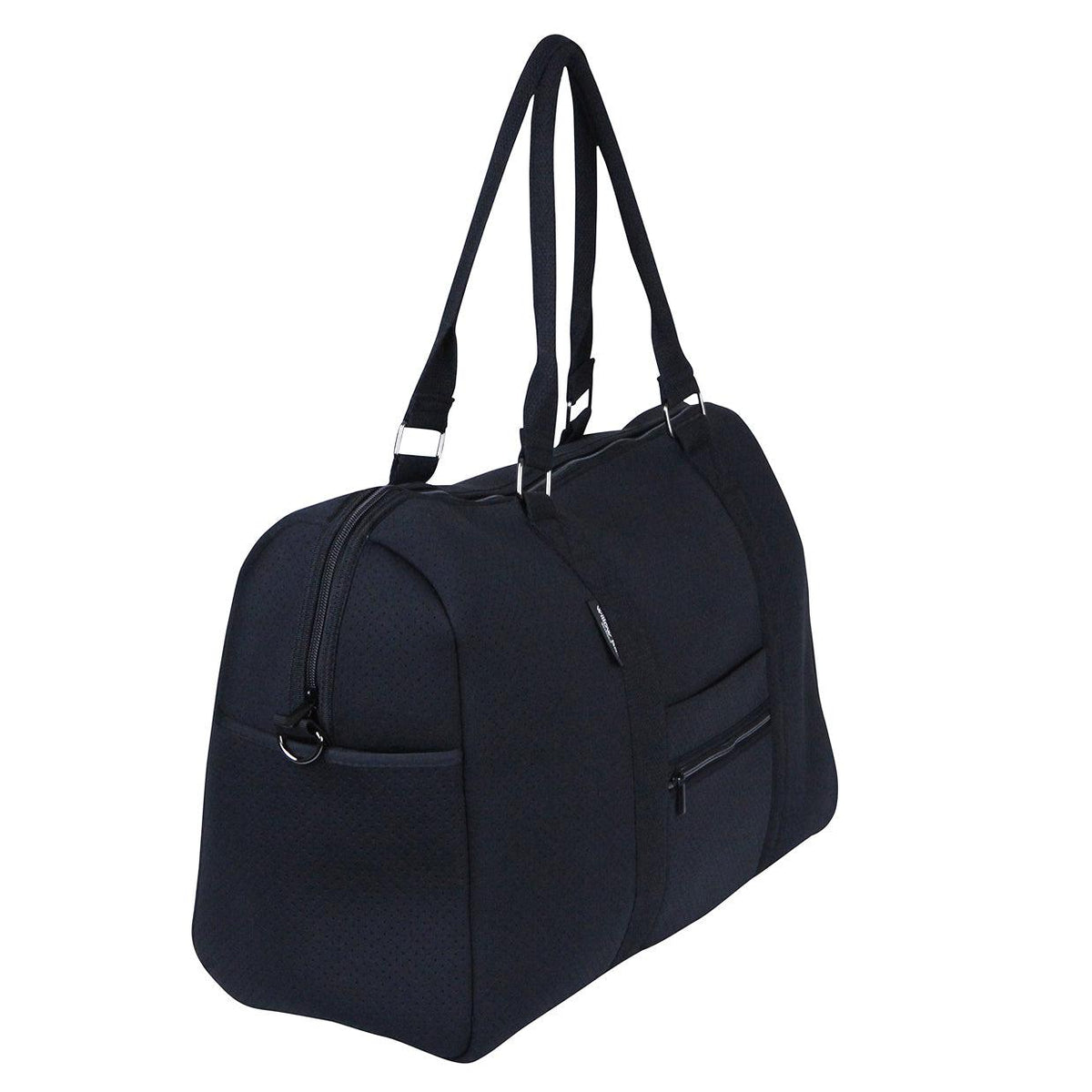 CABIN BAG - BLACK-travel bag-washable travel bag-overnight getaway-qantas-airline bag-sports bag-neoprene bag-Willow Bay Australia