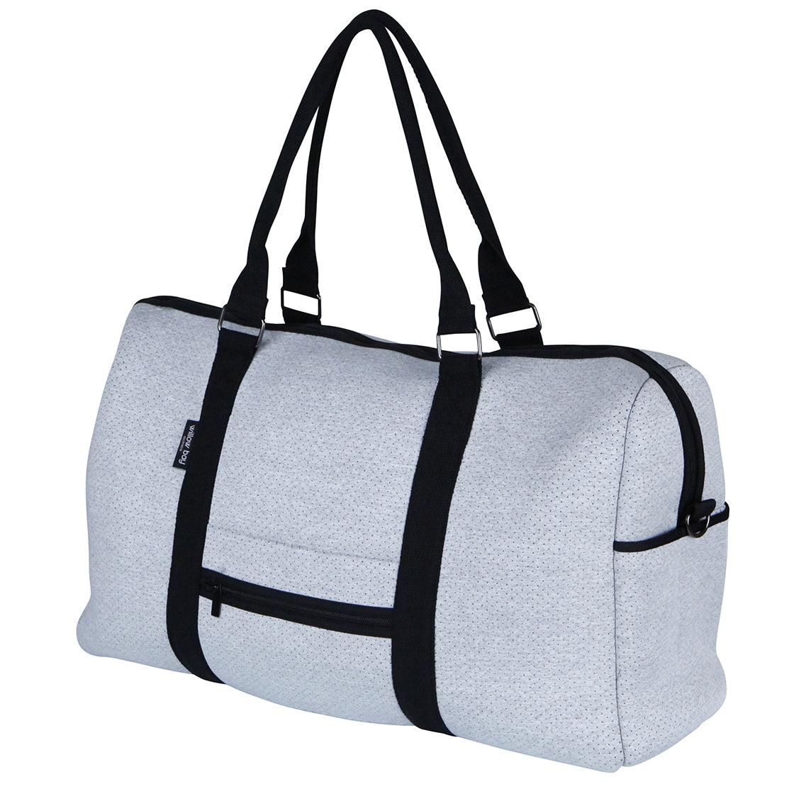 CABIN BAG - LIGHT MARLE-travel bag-washable travel bag-overnight getaway-qantas-airline bag-sports bag-neoprene bag-Willow Bay Australia