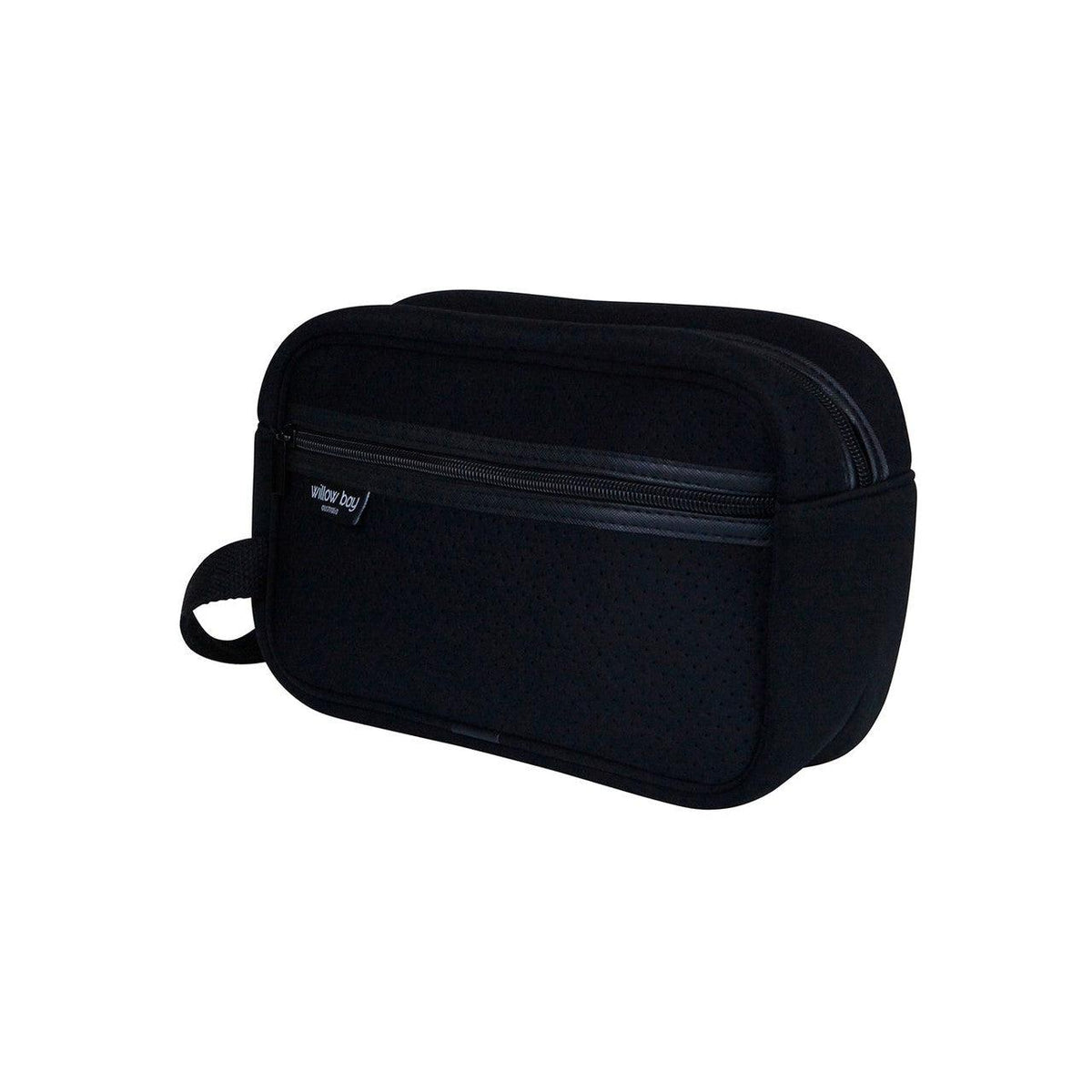 COSMETIC Bag Neoprene - BLACK-Toiletry Bag-Willow Bay Australia