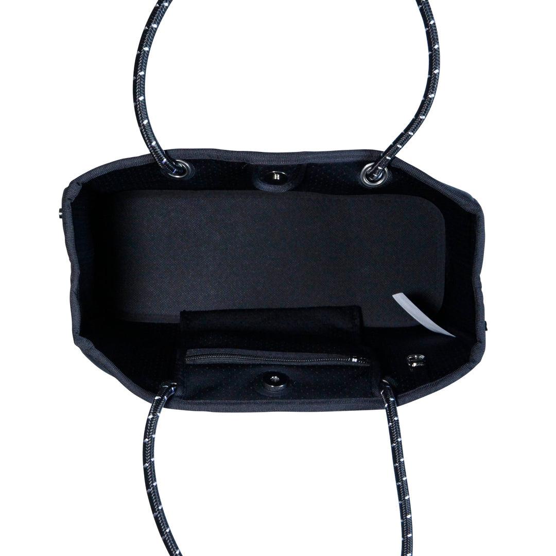 DAYDREAMER MINI Neoprene Tote with Closure - LIGHT MARLE-neoprene bag-shopping bag-handbag-travel bag-washable-vegan bag-Willow Bay Australia