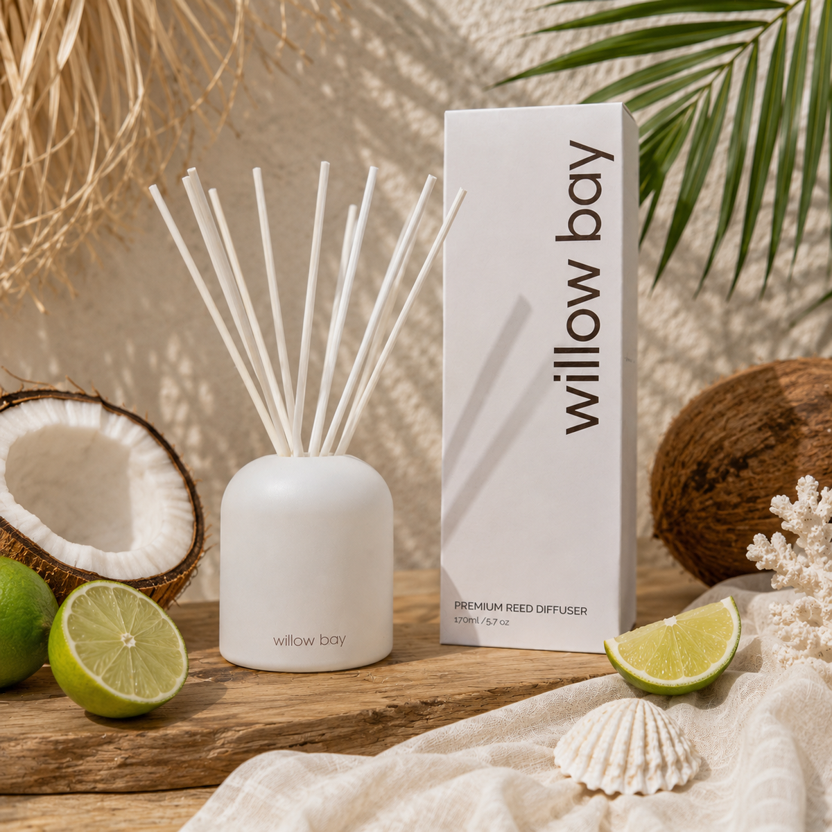 Premium Reed Diffuser - Coastal Coconut