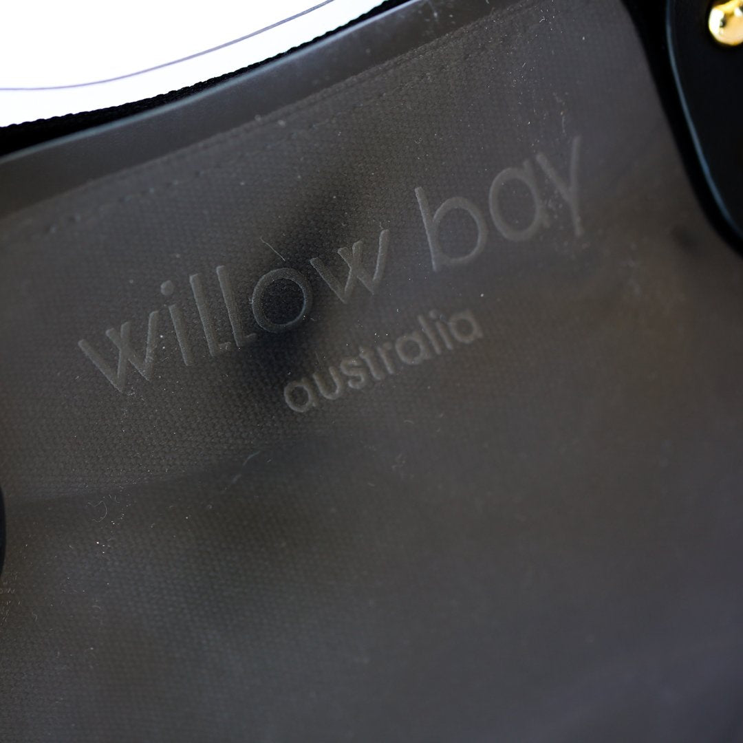 Milan Mini PVC Tote- Black