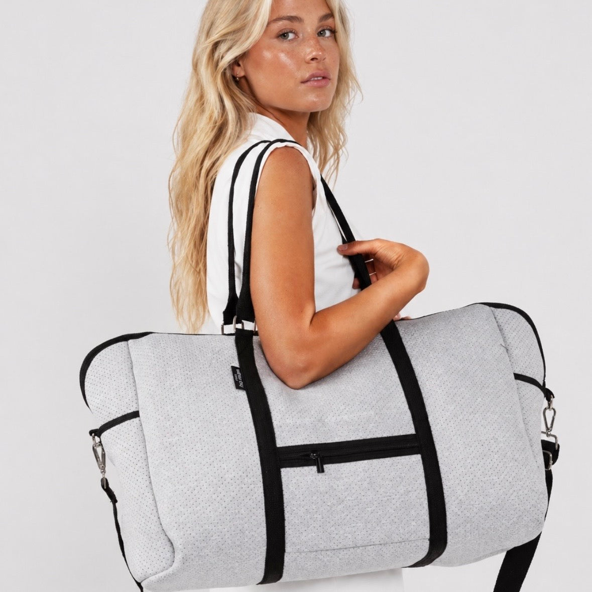 CABIN BAG Neoprene (with Luggage/Trolley Sleeve) - LIGHT MARLE