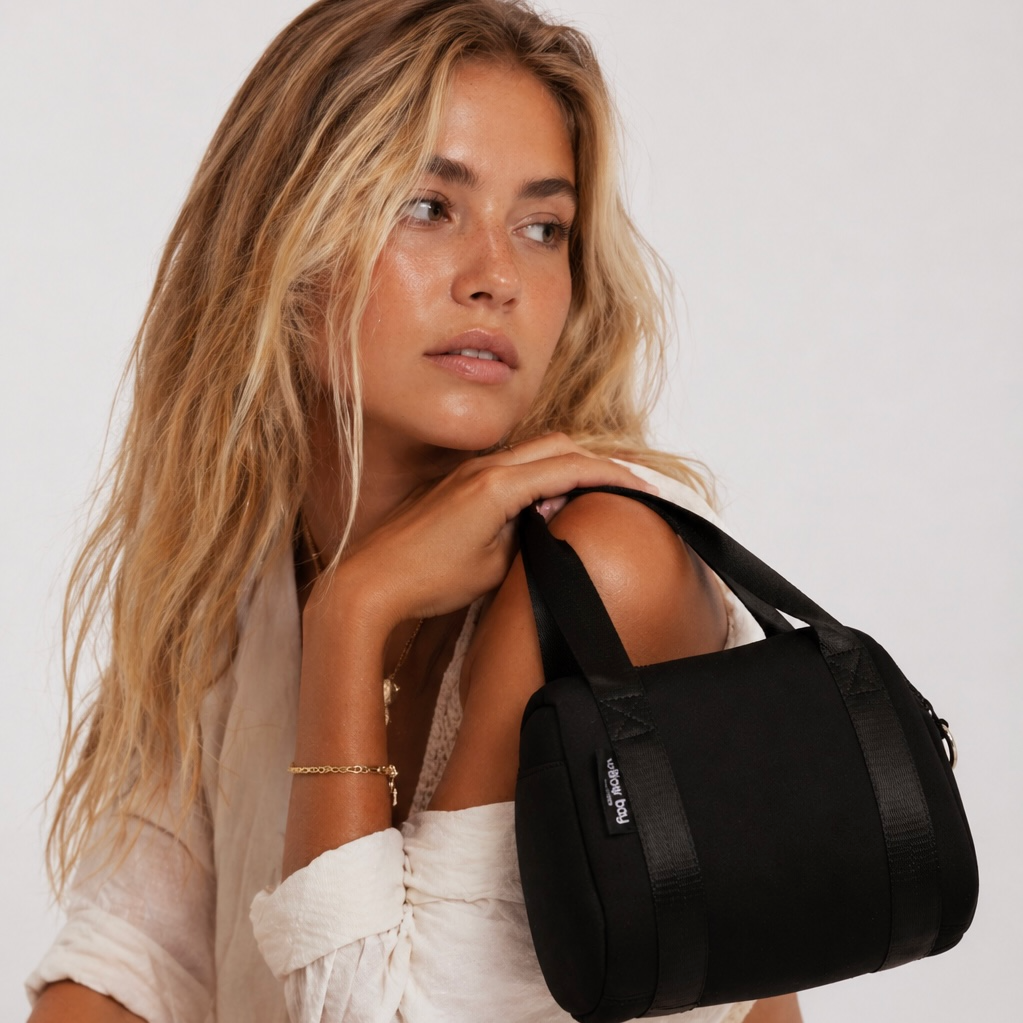 VOGUE กระเป๋ามินินีโอพรีนสำหรับกลางวัน - BLACK