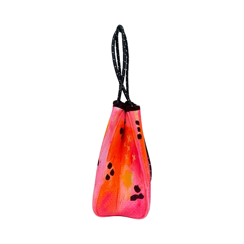 Hayley Pearson x Willow Bay Wearable Art Daydreamer Mini #HP58-neoprene bag-shopping bag-handbag-art-artist-wearable art-hand painted tote-vegan bag-Willow Bay Australia