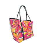 Natalie Broham x Willow Bay Wearable Art Boutique Mini #NB16-neoprene bag-shopping bag-handbag-art-artist-wearable art-hand painted tote-vegan bag-Willow Bay Australia