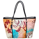 Natalie Broham x Willow Bay Wearable Art Boutique Tote #NB12-neoprene bag-shopping bag-handbag-art-artist-wearable art-hand painted tote-vegan bag-Willow Bay Australia