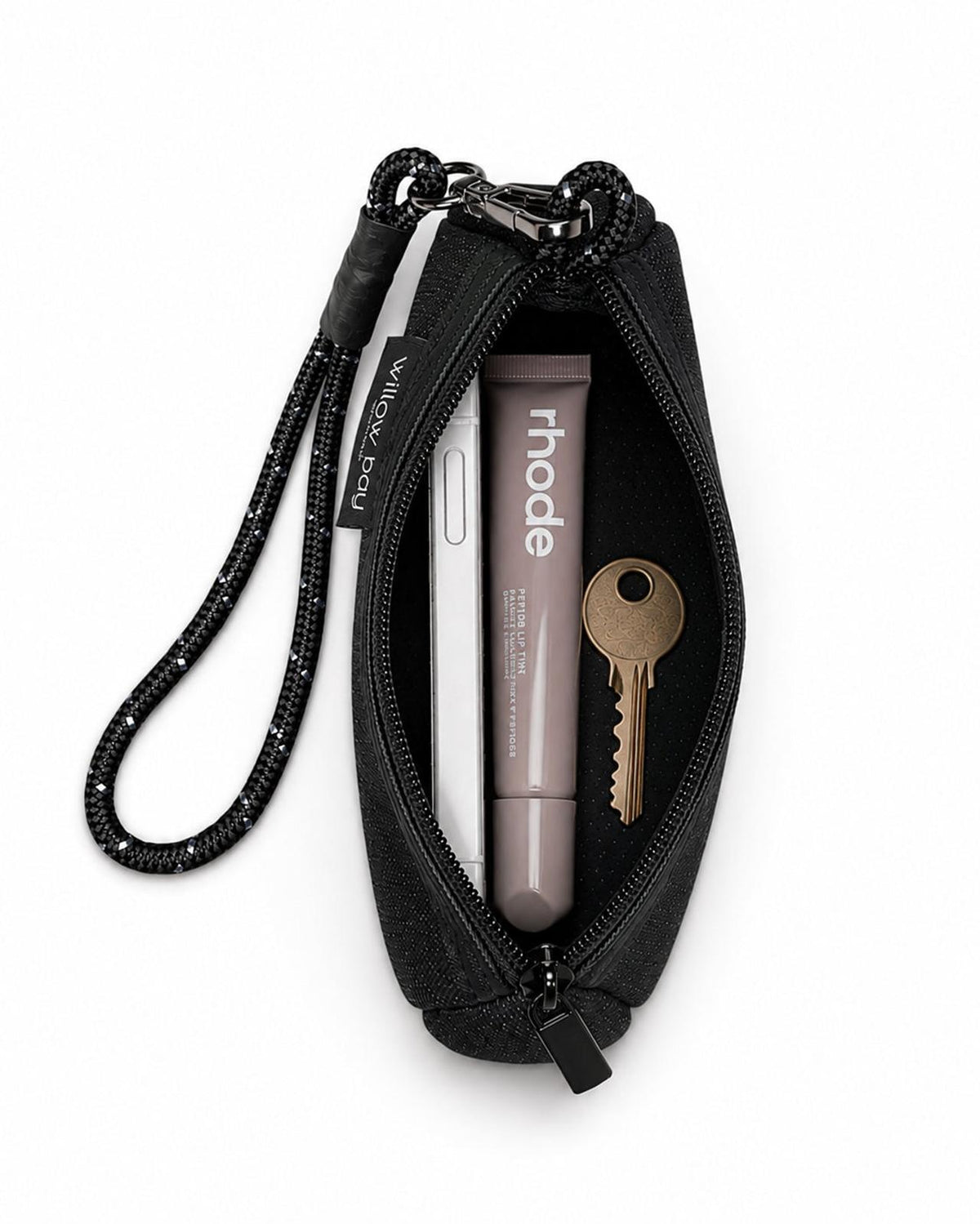 Wristlet Clutch - Black Denim
