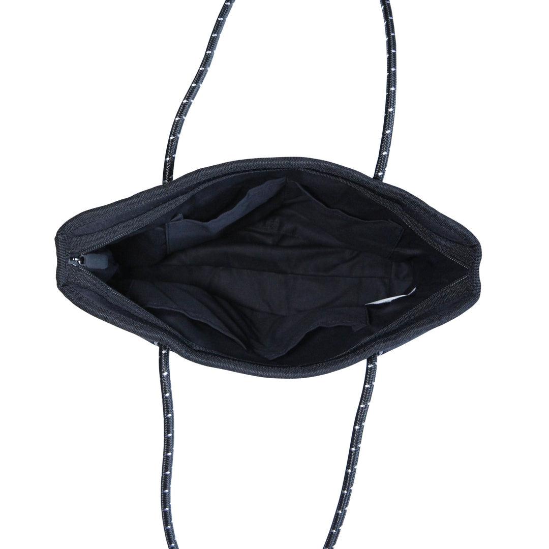 BOUTIQUE MINI Neoprene Tote Bag With Zip - BLACK – Willow