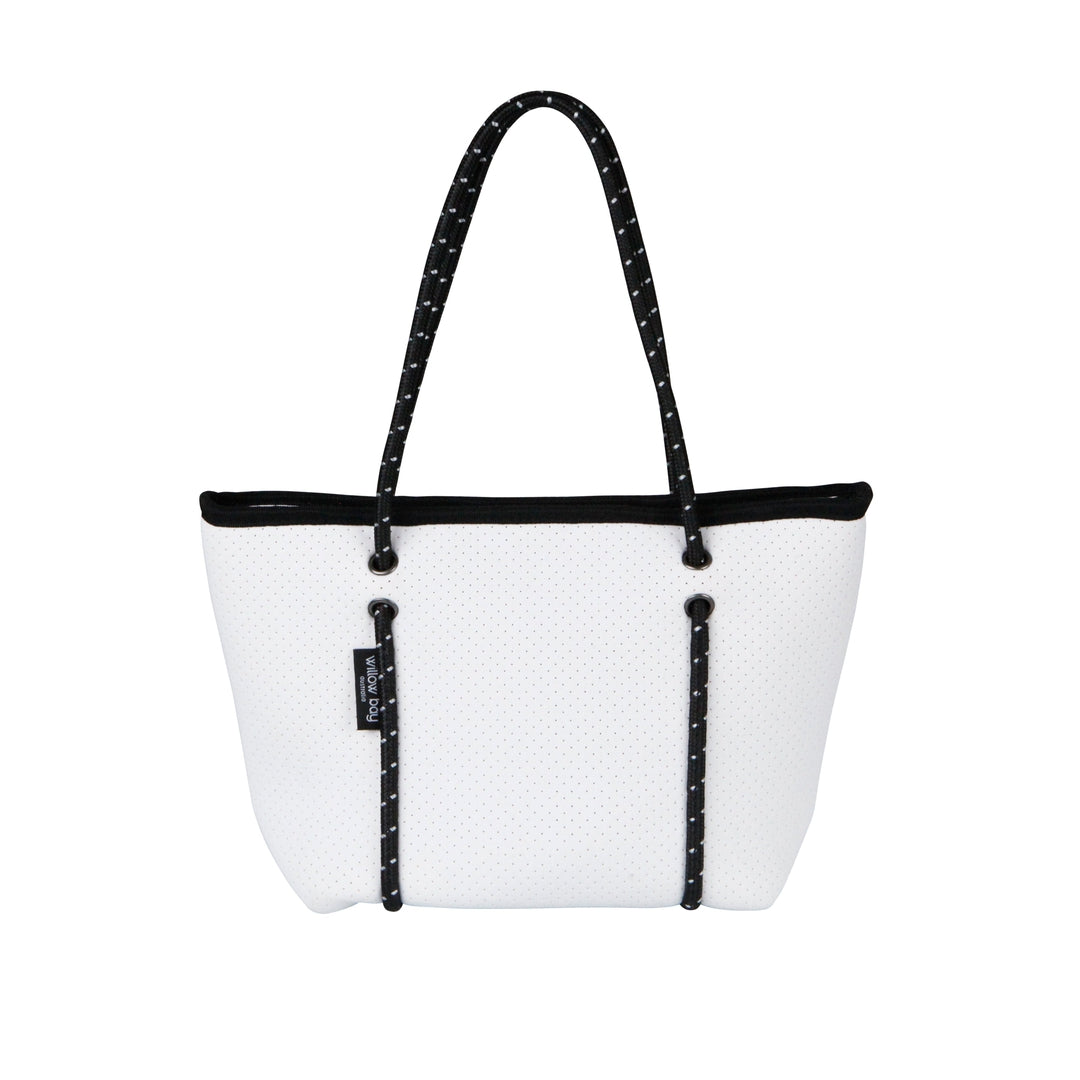 BOUTIQUE Neoprene Tote Bag With Zip - BLACK - Willow Bay – Willow Bay  Australia