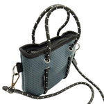 BOUTIQUE TINY Neoprene Tote Bag With Zip - CHARCOAL-Willow Bay Australia