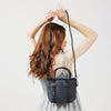 BOUTIQUE TINY Neoprene Tote Bag With Zip - CHARCOAL