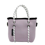BOUTIQUE TINY Neoprene Tote Bag With Zip - SOFT LILAC-Willow Bay Australia