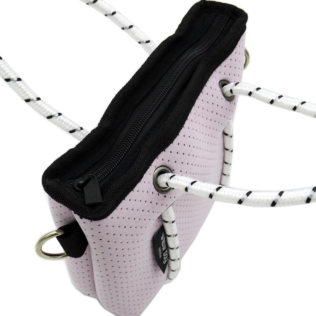 BOUTIQUE TINY Neoprene Tote Bag With Zip - SOFT LILAC-neoprene bag-shopping bag-handbag-travel bag-washable-vegan bag-Willow Bay Australia