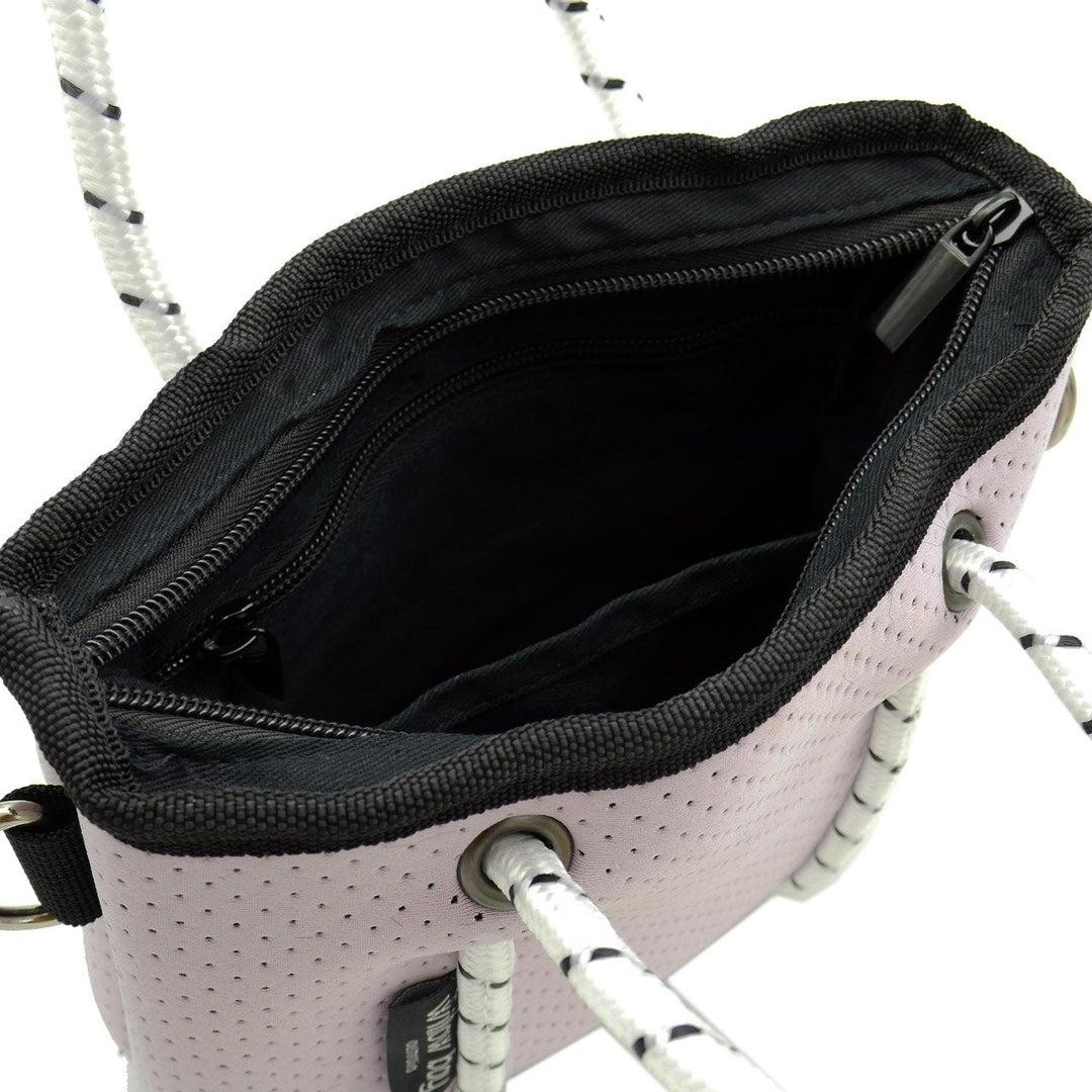 BOUTIQUE TINY Neoprene Tote Bag With Zip - SOFT LILAC-neoprene bag-shopping bag-handbag-travel bag-washable-vegan bag-Willow Bay Australia