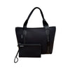 BOUTIQUE TRAVEL Neoprene Tote Bag With Zip (with trolley sleeve) - BLACK