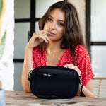 CROSSBODY Neoprene Bag - BLACK DENIM/BLACK-Crossbody-Willow Bay Australia