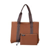 DAYDREAMER BRANDED Neoprene Tote Bag - RUST BROWN-neoprene bag-shopping bag-handbag-travel bag-washable-vegan bag-Willow Bay Australia
