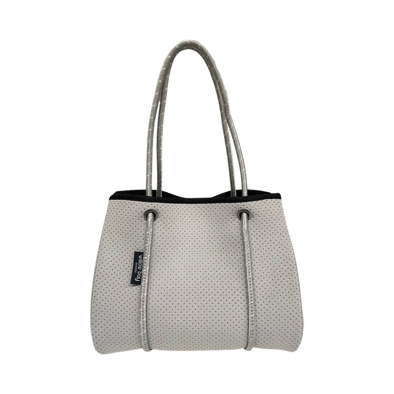 DAYDREAMER MINI Neoprene Tote Bag With Closure - GREY with Grey Rope (Limited Colour)