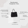 DAYDREAMER Neoprene Tote Bag with Closure - BURGUNDY