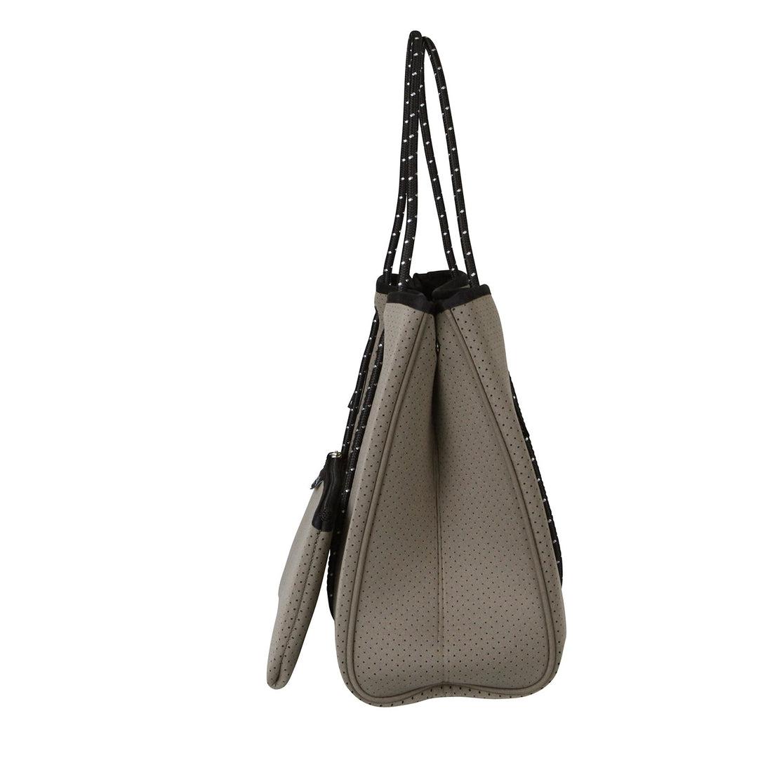 DAYDREAMER Neoprene Tote Bag With Closure - SAGE-neoprene bag-shopping bag-handbag-travel bag-washable-vegan bag-Willow Bay Australia