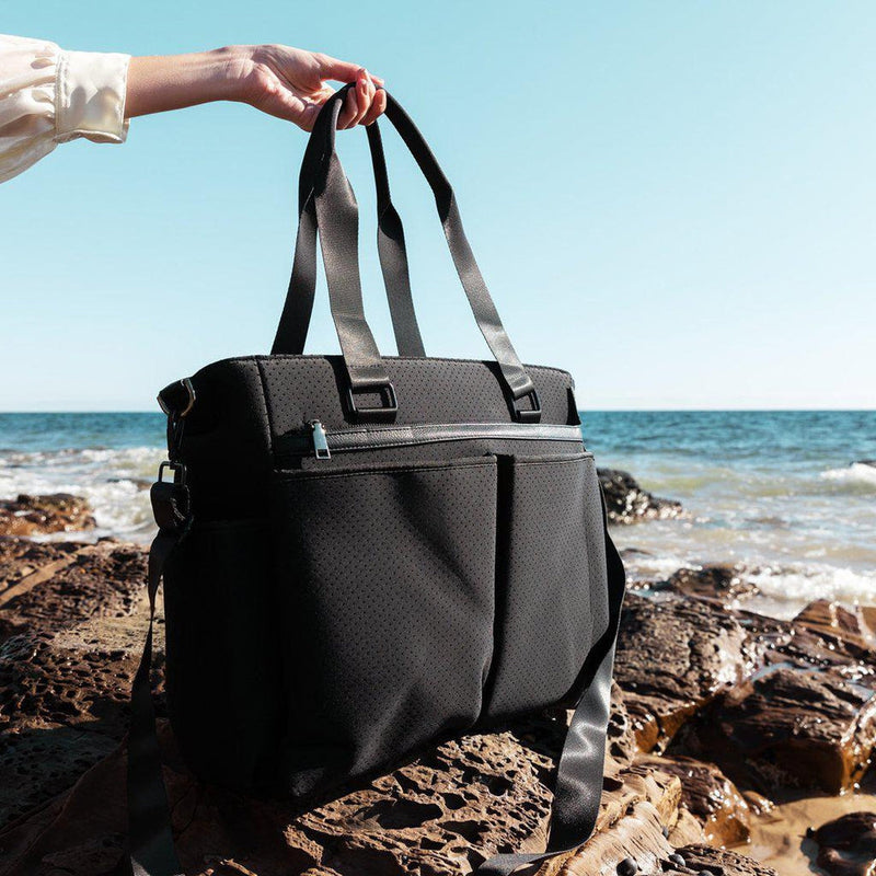 WEEKENDER Neoprene Bag - BLACK – Willow Bay Australia