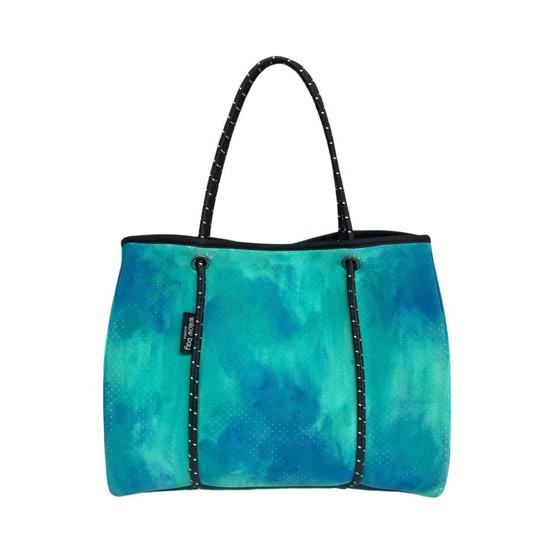 Samira Zaarour x Willow Bay Wearable Art Boutique Tote #SZ5-neoprene bag-shopping bag-handbag-art-artist-wearable art-hand painted tote-vegan bag-Willow Bay Australia