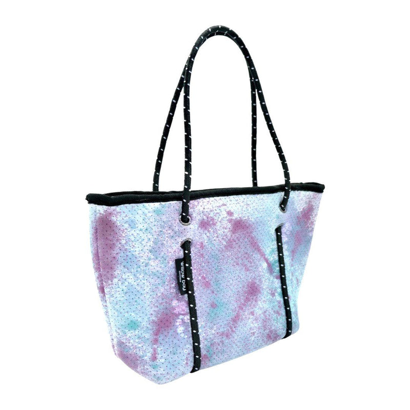 Willow Bay Wearable Art Boutique Mini Tote #RA1-neoprene bag-shopping bag-handbag-art-artist-wearable art-hand painted tote-vegan bag-Willow Bay Australia