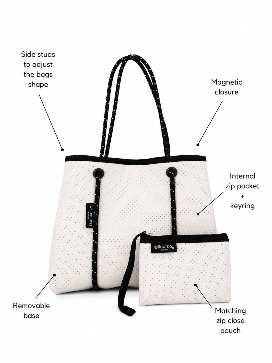 Daydreamer Mini Tote - White